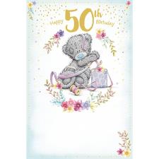 50th Birthday Present Me to You Bear Card Image Preview
